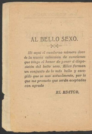 Al bello sexo.