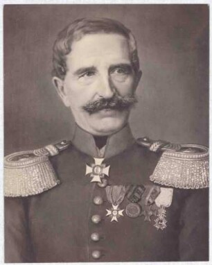 Freiherr Albert von Hügel, Oberst und Kommandeur von 1862-1869, Brustbild