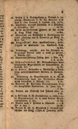 Bücher-Anzeige vom Antiquar Joh. Nep. Peischer in München. 10. [ca. 1827]
