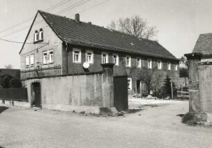 Cossebaude-Gohlis, Dorfstraße 12. Dreiseithof (ab 1861). Wohnstallhaus (1863)