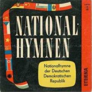 Nationalhymne der DDR, Plattenhülle