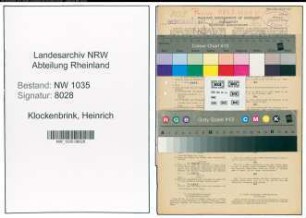 Entnazifizierung Heinrich Klockenbrink , geb. 23.09.1891 (Kaufmann)