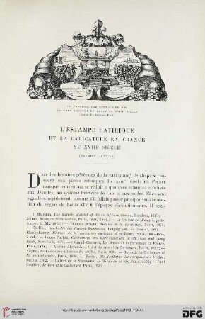 4. Pér. 3.1910: L' estampe satirique et la caricature en France au XVIIIe siècle, 1