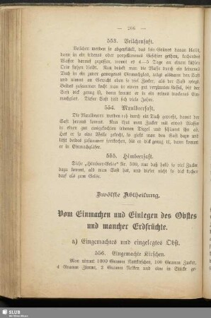 Zwölfte Abtheilung. Vom Einmachen und Einlegen des Obstes und mancher Erdfrüchte
