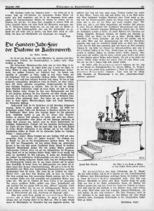 Die Hundert-Jahr-Feier der Diakonie in Kaiserswerth / Scriba