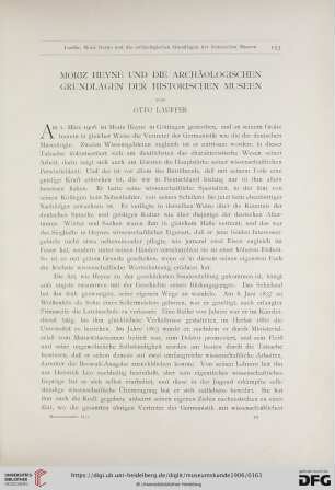 2: Moritz Heyne und die archäologischen Grundlagen der historischen Museen