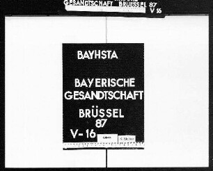 Die Übersendung der belgischen Konsularsverordnungen
