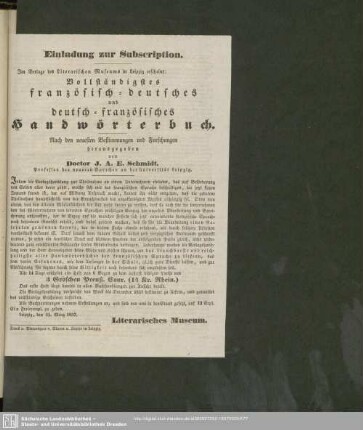 Einladung zur Subscription
