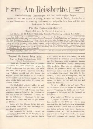 Nr. 2. Februar 1904.