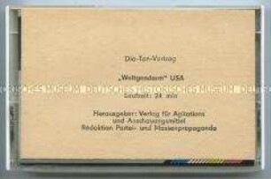 Audiokassette zum Dia-Ton-Vortrag "Weltgendarm USA"