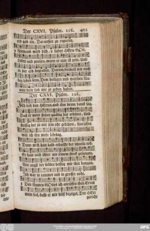 Der CXVI. Psalm. 116.