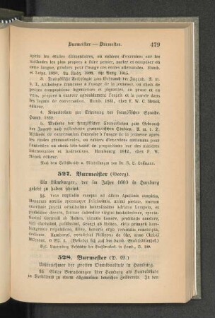 528. Burmester (D.W.).