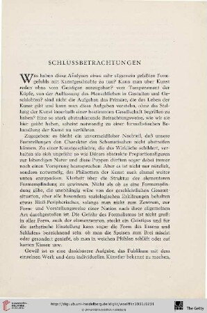 Schlussbetrachtungen