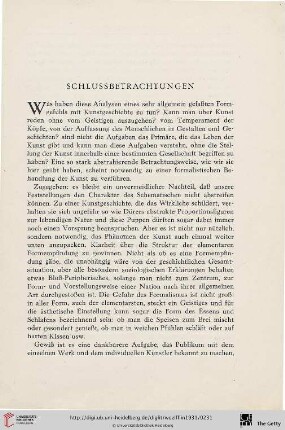 Schlussbetrachtungen