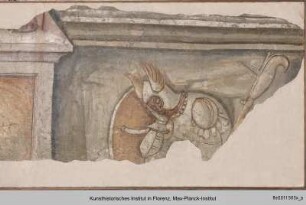 Freskenfragmente mit Szenen aus dem Leben Christi : Soldaten am Grab Christi