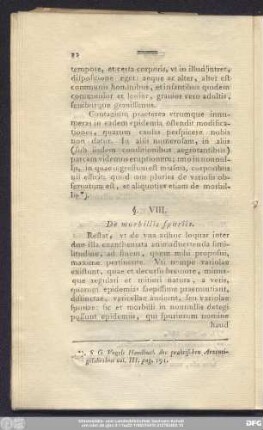 §. VIII. De morbillis spuriis.