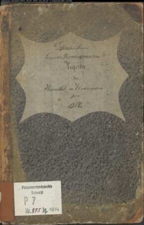 Zivilstandsregister der Stadt Recklinghausen (Heiraten 1814). (Gemeinde: Recklinghausen, Stadt und Land)