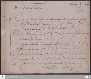 Brief von August Hermann Francke an Friedrich Breckling.