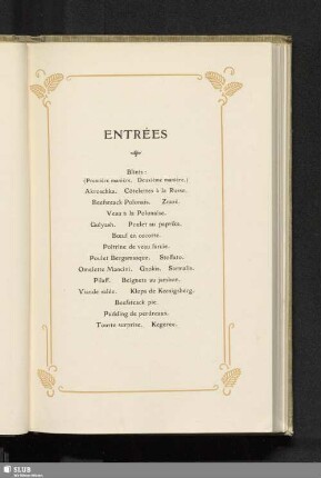 Entrées