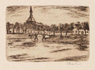 Lutherische Kirche und Kuhbrücke