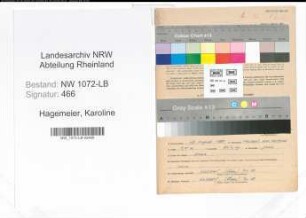 Entnazifizierung Karoline Hagemeier , geb. 29.08.1891 (Landwirtin)