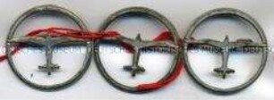 WHW-Abzeichen, Segelflugzeug, Reichsstraßensammlung vom Mai/Juni 1935, durchgeführt vom Deutschen Luftsportverband (DLV)