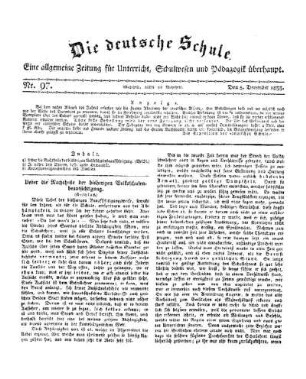 Ueber die Nachtheile der bisherigen Volksschulenbeaufsichtigung : (Beschluß)
