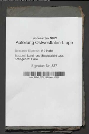 Rezess über die Teilung der Hörster Gemeinheit
