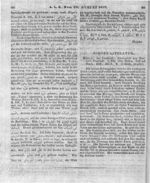 Neustädt, B.: Schauspiele. T. 1 [einziger]. Breslau: Leuckart 1836