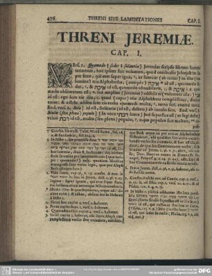 Threni Jeremiae