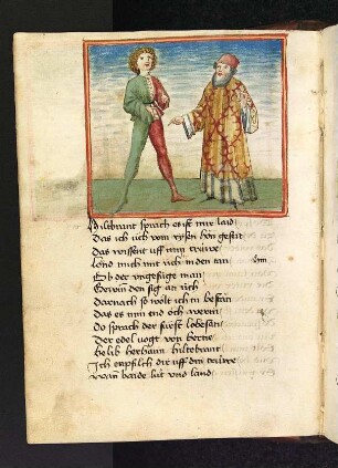 Hildebrand bereut von Sigenot erzählt zu haben und bietet an mitzugehen, aber Dietrich gibt ihm Land und Leute zur Obhut.