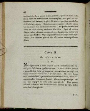 Caput II. De usu externo.