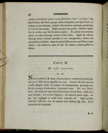 Caput II. De usu externo.