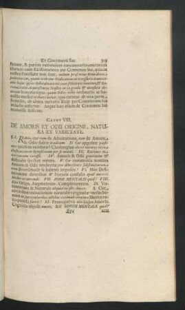 Caput VIII. De Amoris Et Odii Origine, Natura Et Varietate.