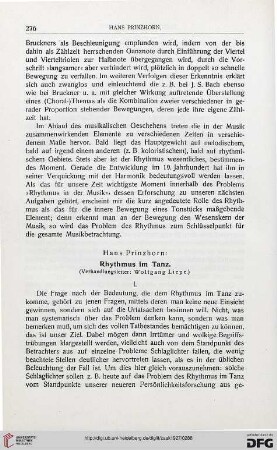 21: Rhythmus im Tanz