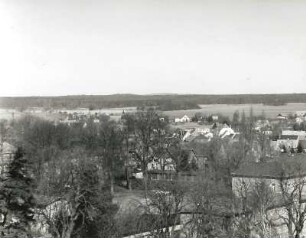 Wermsdorf. Ortsteilansicht. Blick vom Wasserturm nach Nordnordwesten