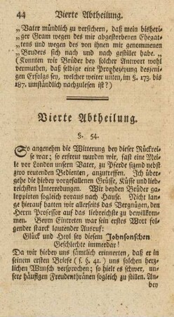 Vierte Abtheilung