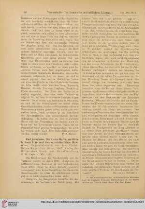 [Rezension von: Carl Josephson, Die Kirche Mariae zur Höhe in Soest i. W. und ihre mittelalterlichen Malereien]