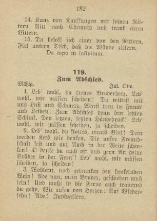 119. Zum Abschied
