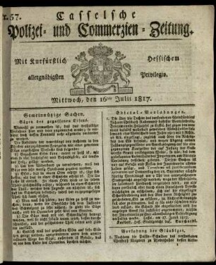 Nr. 57, Mittwoch, den 16ten Julii 1817