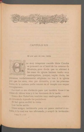 Capítulo XIX - El por qué de una visita