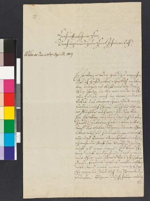 Brief von Werner, Friedrich Ludwig Zacharias an Goethe, Johann Wolfgang von