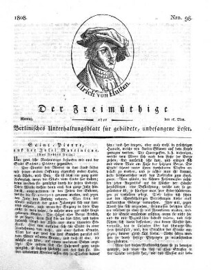 Nro. 98, Montag, den 16. May 1808