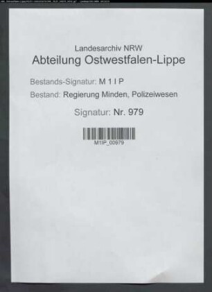 Haltung und Beaufsichtigung von Hunden, Allgemeines, Band 1