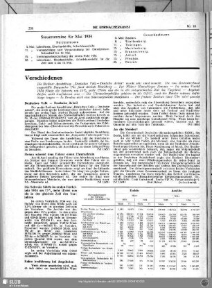 Steuertermine für Mai 1934
