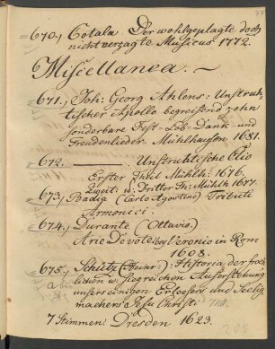 Miscellanea (No. 671-679)