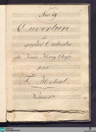 Le Jeune Henri. Excerpts - Don Mus.Ms.S.B.3 Nr.19 : orch