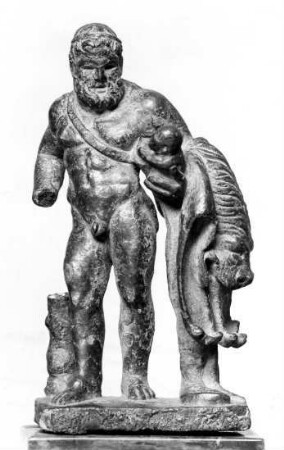 Römische Statuette des Herakles (Hercules) mit Telephos