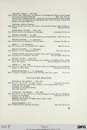 Englische Meister (Nr. 1530-1532)