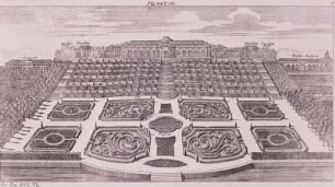 Potsdam, Park Sanssouci, Ansicht der Tarrassenanlage mit Schloß